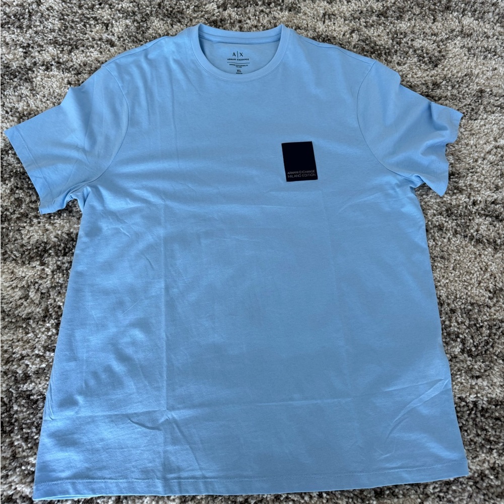 Armani Exchange Sky Blue Men's Tee New without Tag